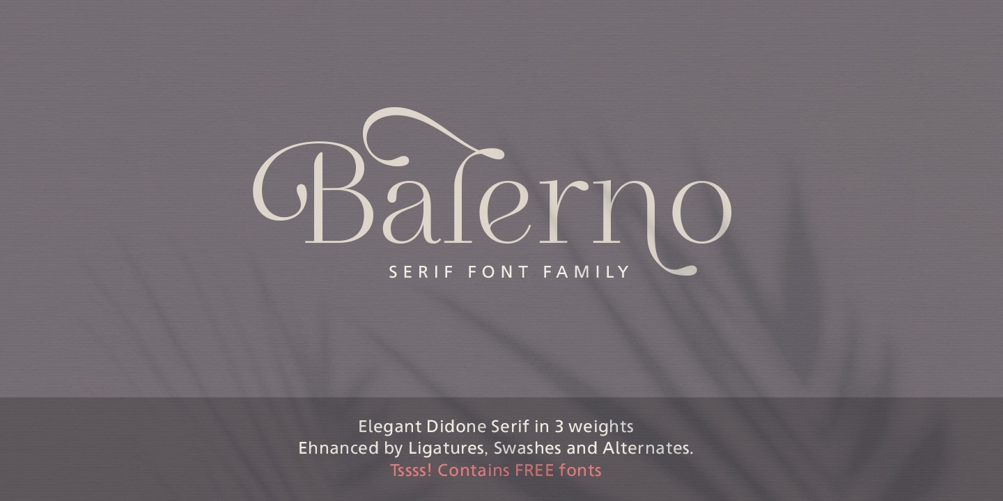 Przykładowa czcionka Balerno Serif #1